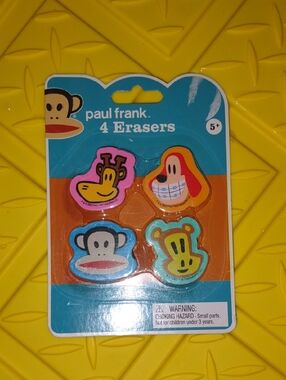 Paul Frank Character Erasers - Multicolor (Set of 4)